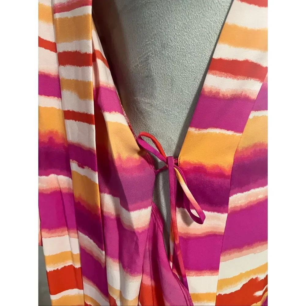 Natori womens Nikko Wrap,Pink Sz Small NWT - Picture 4 of 13